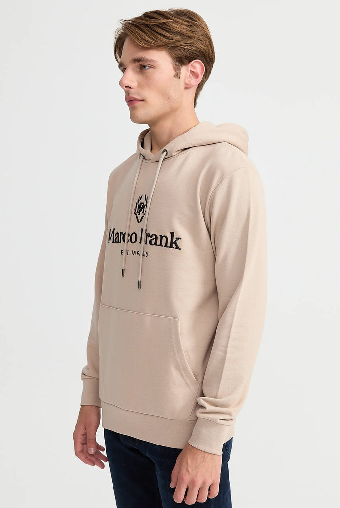 Moreau: Sweat Capuche Avec Logo Brodé - Marco Frank