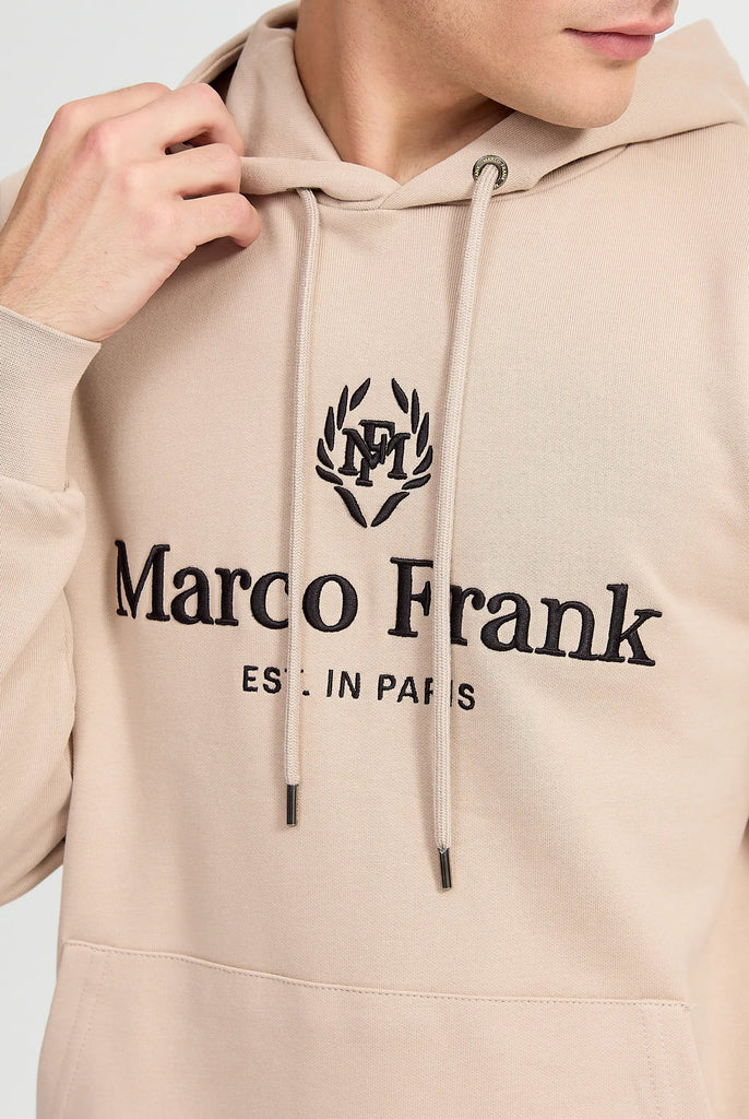 Moreau: Sweat Capuche Avec Logo Brodé - Marco Frank