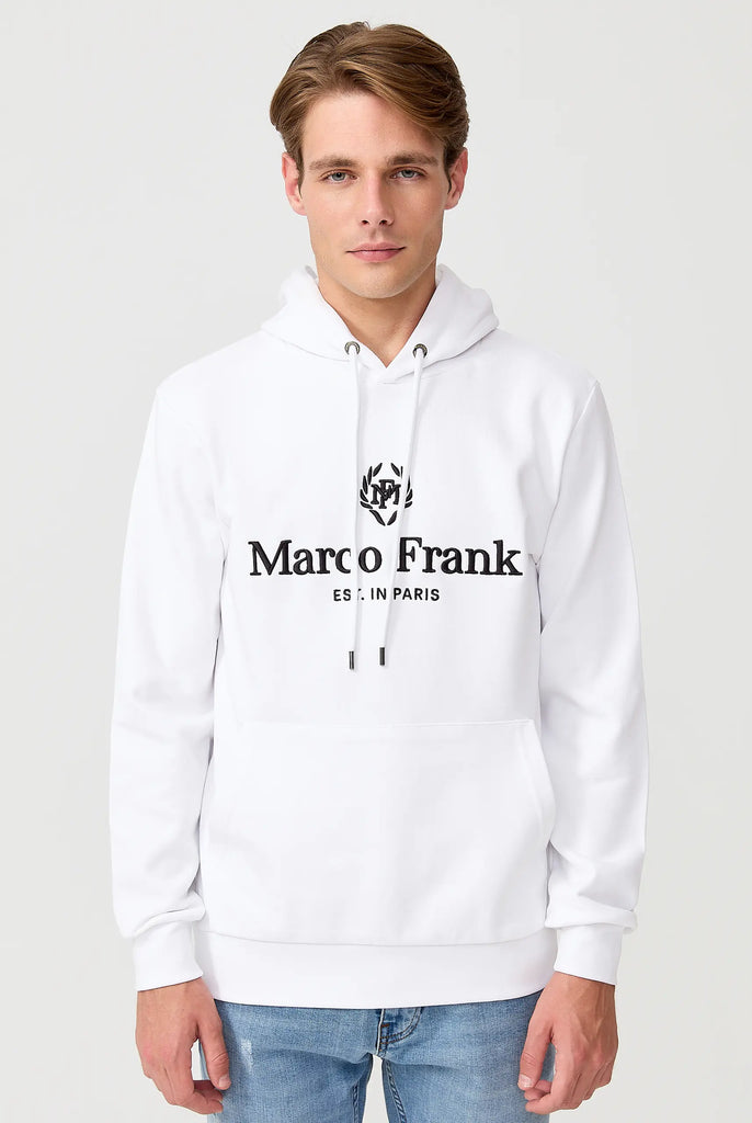 Moreau: Sweat Capuche Avec Logo Brodé - Marco Frank