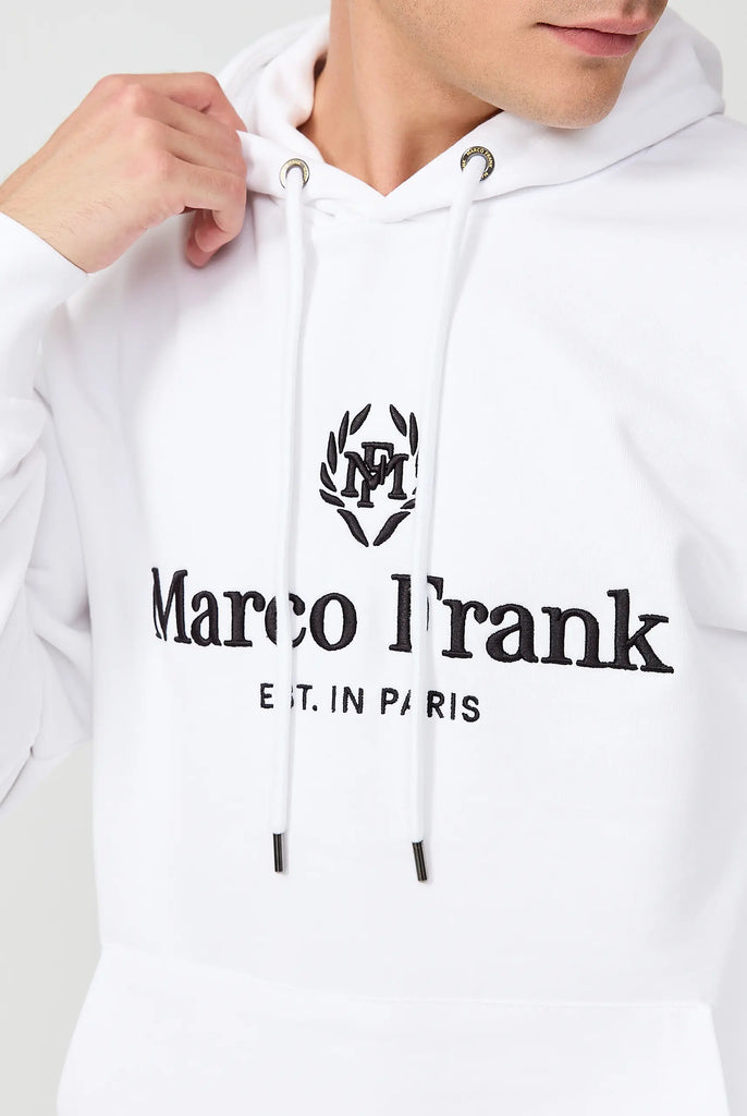 Moreau: Sweat Capuche Avec Logo Brodé - Marco Frank