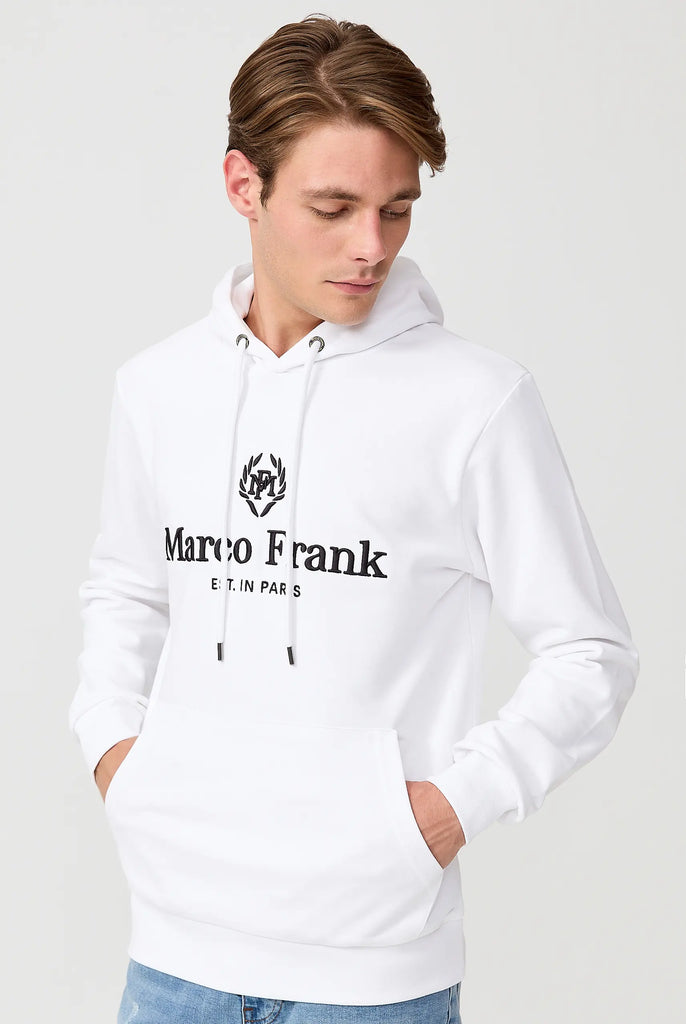 Moreau: Sweat Capuche Avec Logo Brodé - Marco Frank