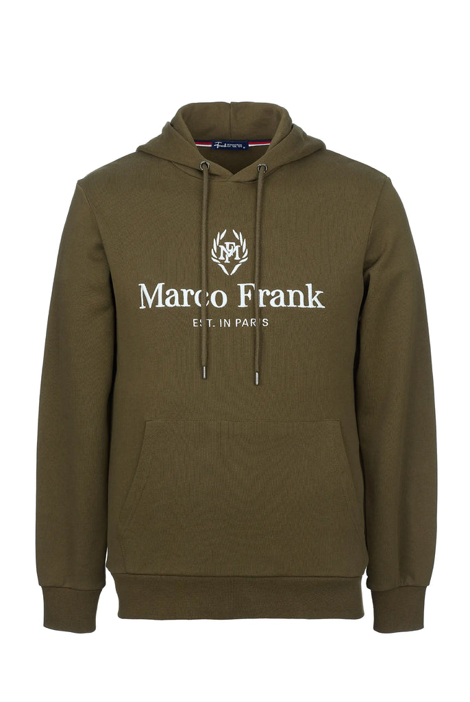 Moreau: Sweat Capuche Avec Logo Brodé - Marco Frank