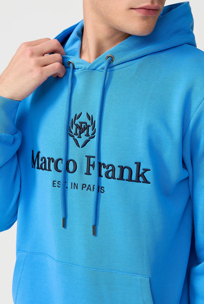 Moreau: Sweat Capuche Avec Logo Brodé - Marco Frank