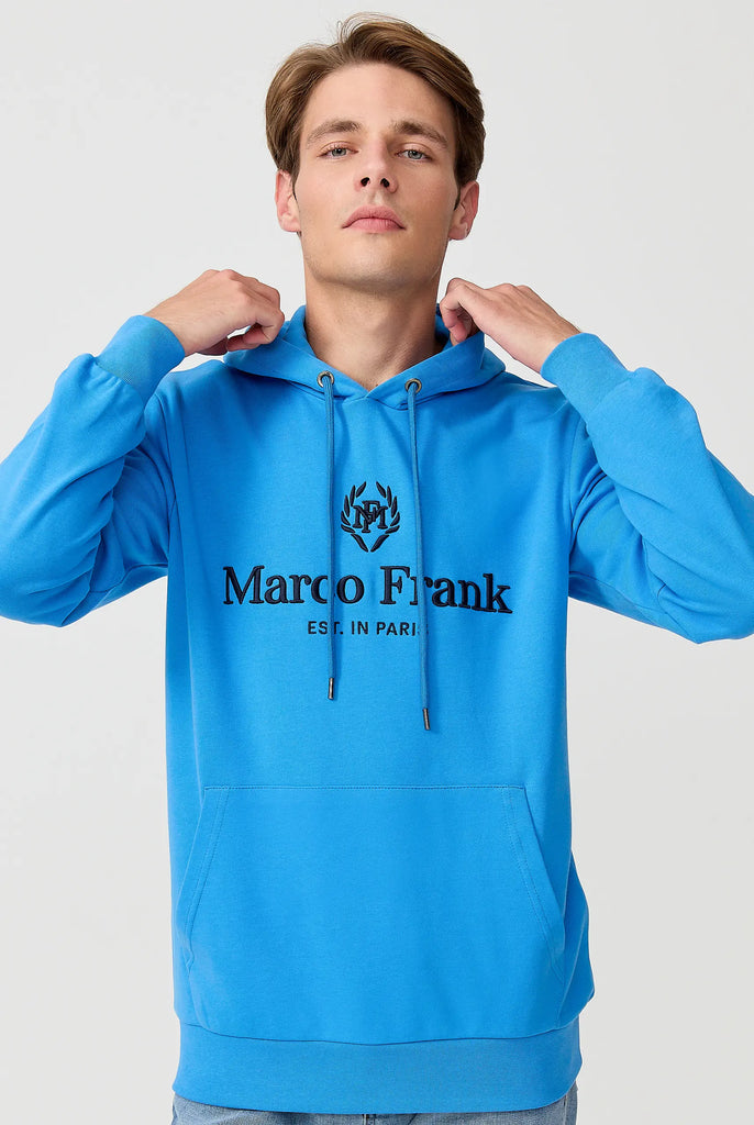 Moreau: Sweat Capuche Avec Logo Brodé - Marco Frank
