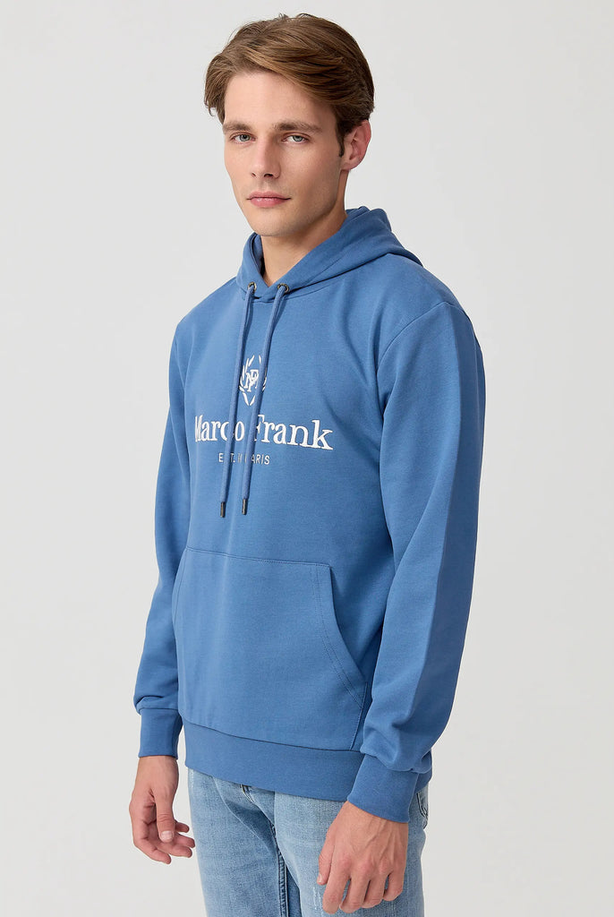 Moreau: Sweat Capuche Avec Logo Brodé - Marco Frank