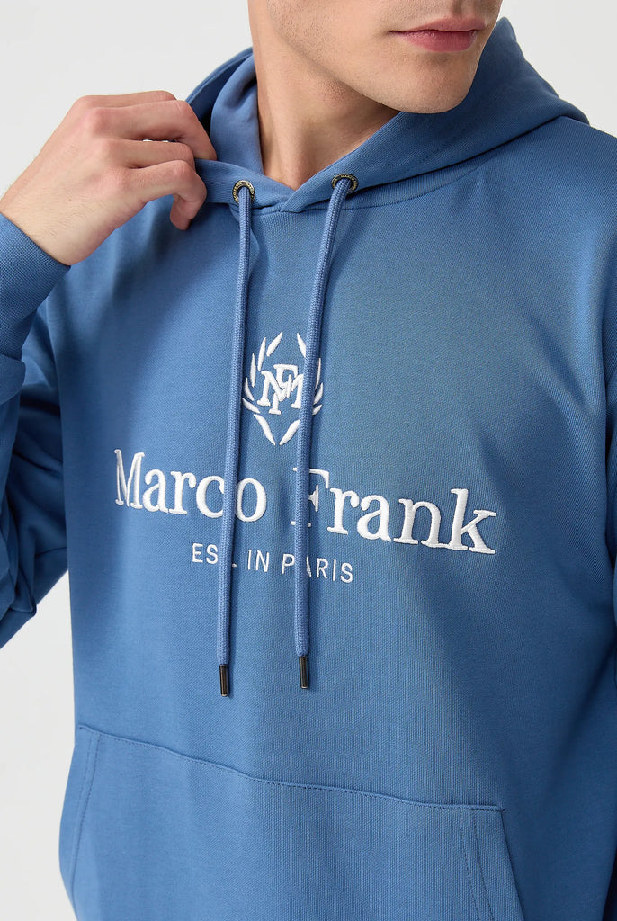 Moreau: Sweat Capuche Avec Logo Brodé - Marco Frank