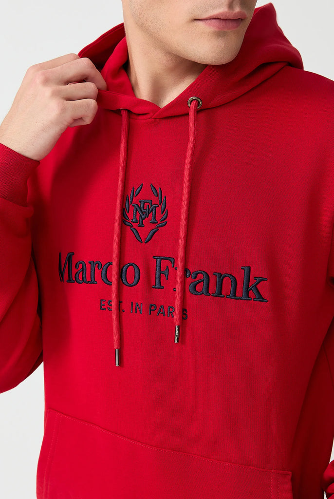 Moreau: Sweat Capuche Avec Logo Brodé - Marco Frank
