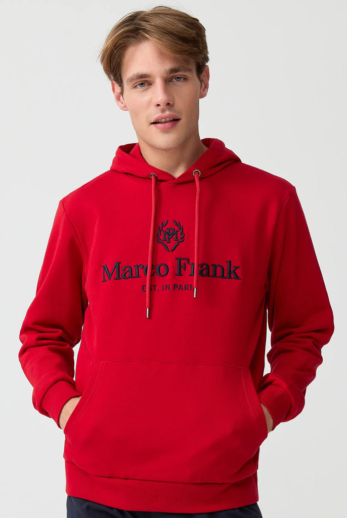 Moreau: Sweat Capuche Avec Logo Brodé - Marco Frank