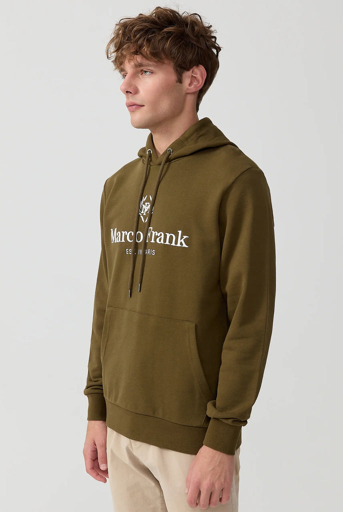 Moreau: Sweat Capuche Avec Logo Brodé - Marco Frank