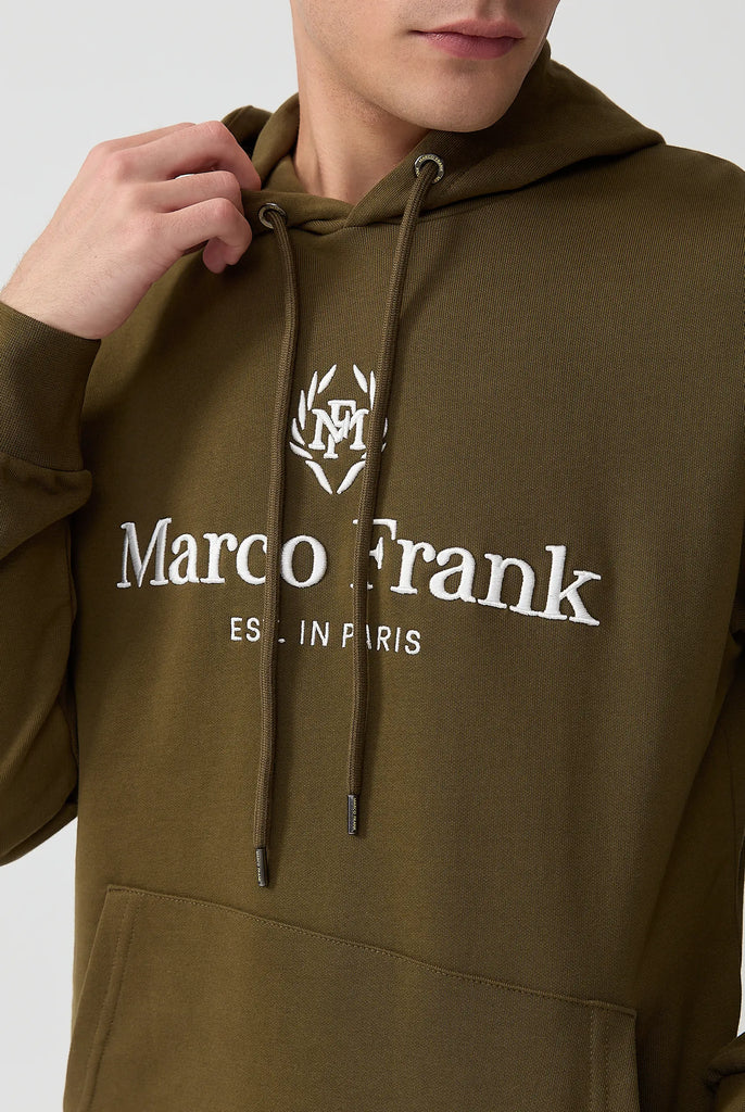 Moreau: Sweat Capuche Avec Logo Brodé - Marco Frank