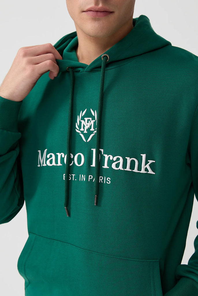 Moreau: Sweat Capuche Avec Logo Brodé - Marco Frank