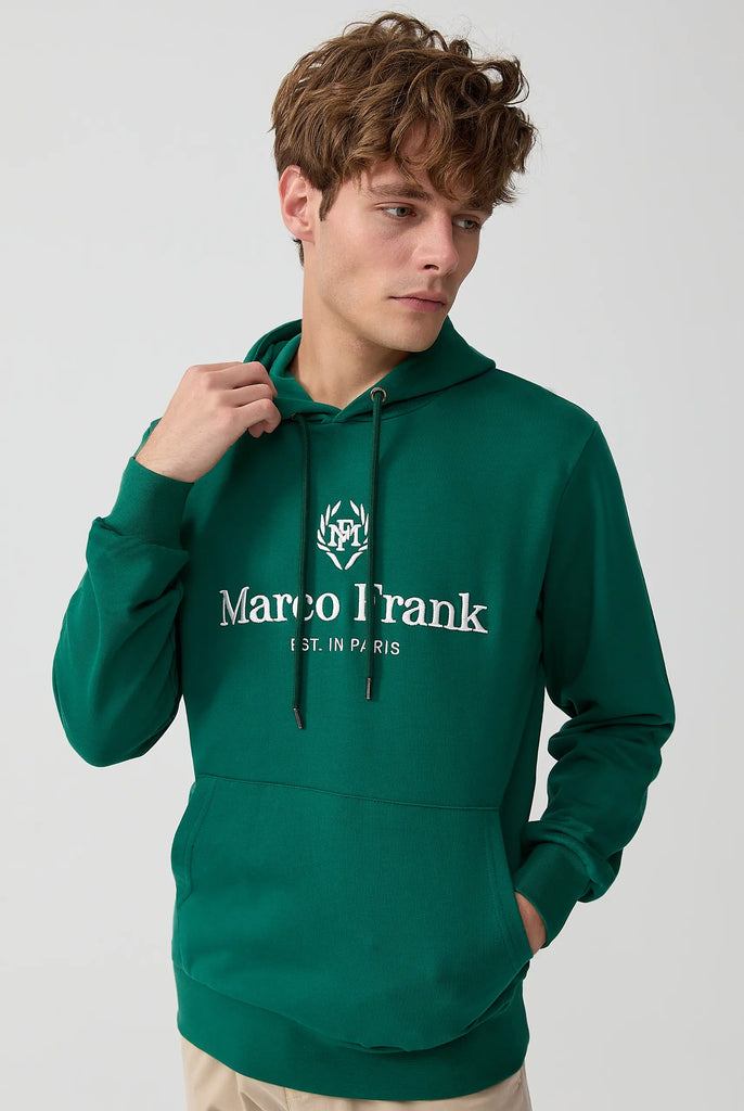 Moreau: Sweat Capuche Avec Logo Brodé - Marco Frank