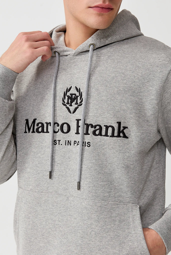Moreau: Sweat Capuche Avec Logo Brodé - Marco Frank