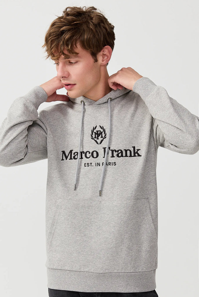 Moreau: Sweat Capuche Avec Logo Brodé - Marco Frank