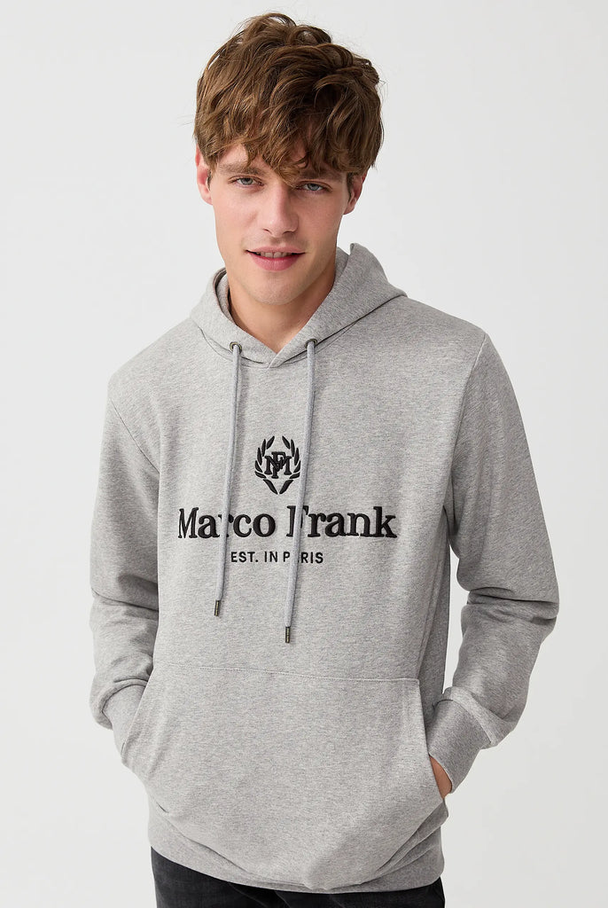 Moreau: Sweat Capuche Avec Logo Brodé - Marco Frank