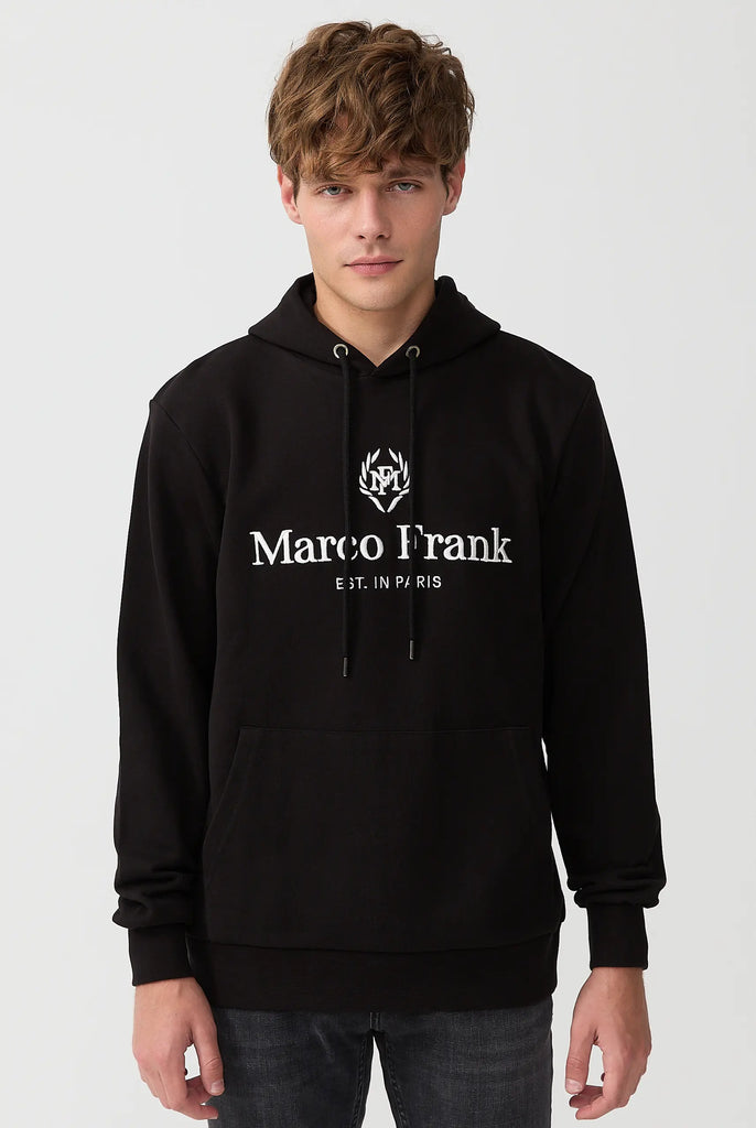 Moreau: Sweat Capuche Avec Logo Brodé - Marco Frank