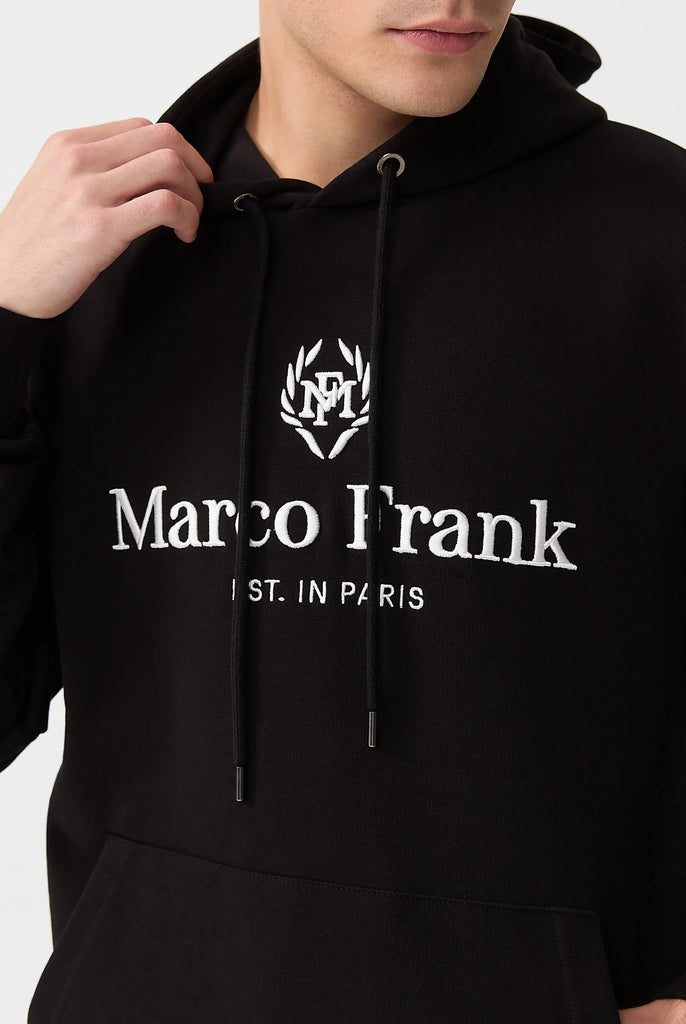 Moreau: Sweat Capuche Avec Logo Brodé - Marco Frank