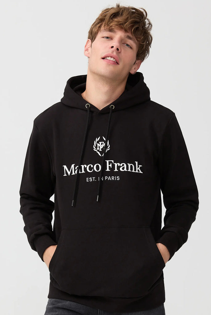 Moreau: Sweat Capuche Avec Logo Brodé - Marco Frank