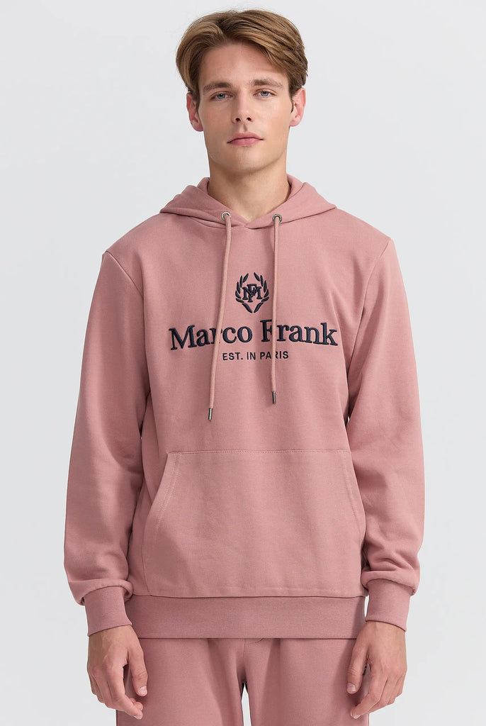 Moreau: Sweat Capuche Avec Logo Brodé - Marco Frank