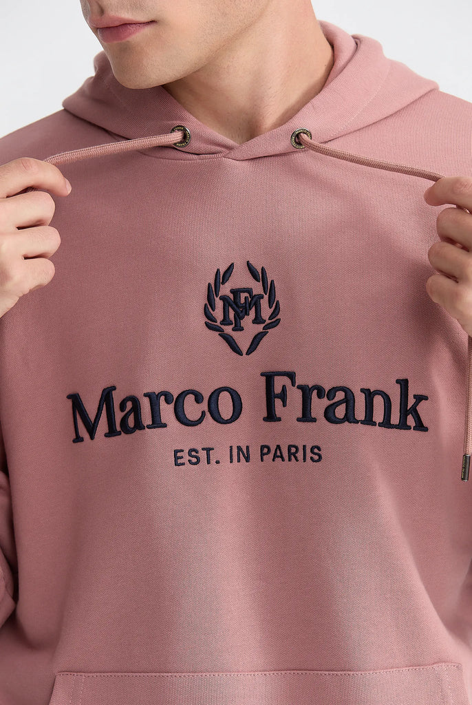 Moreau: Sweat Capuche Avec Logo Brodé - Marco Frank