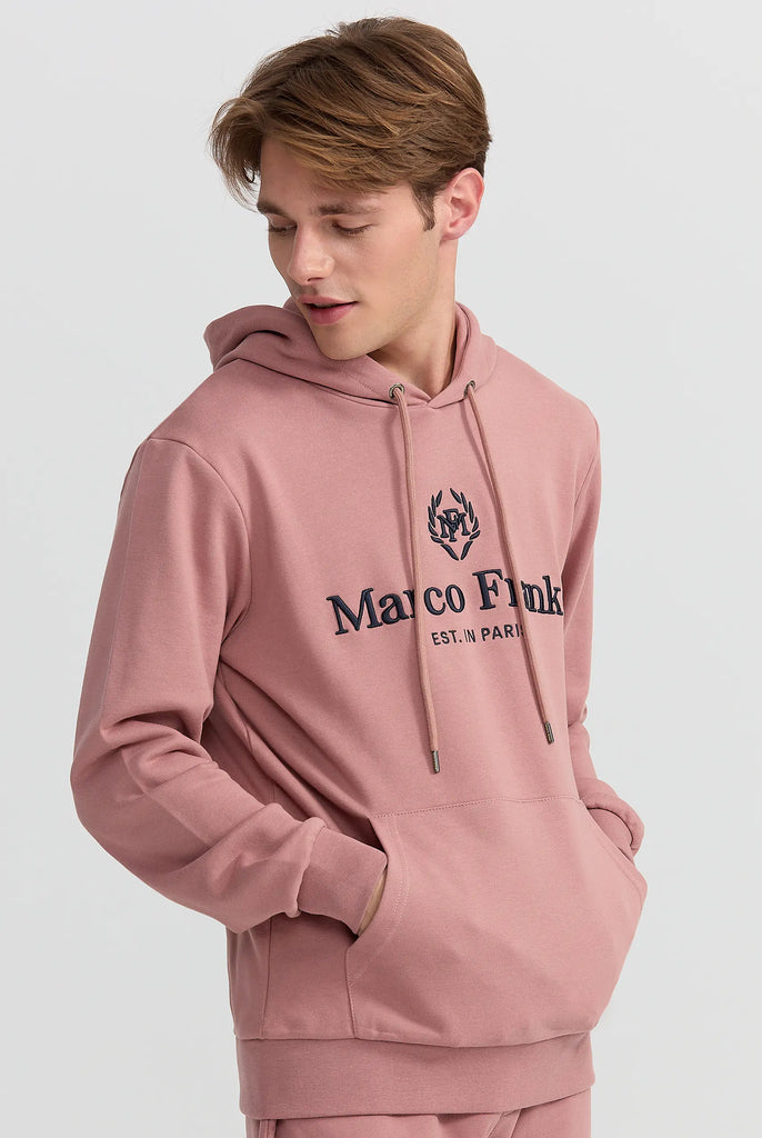 Moreau: Sweat Capuche Avec Logo Brodé - Marco Frank