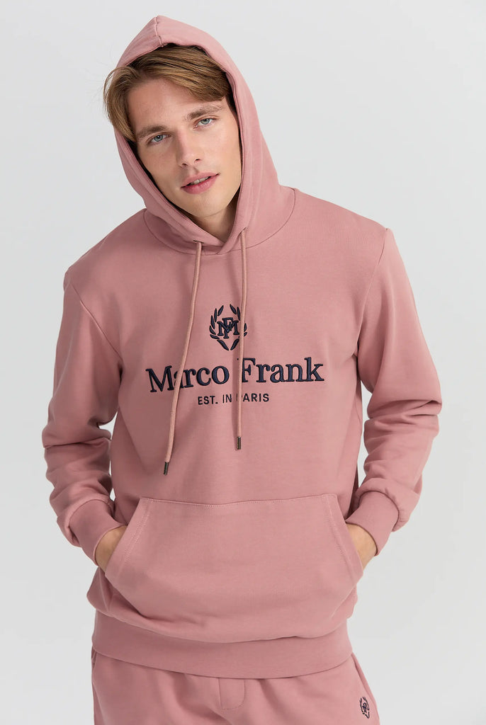 Moreau: Sweat Capuche Avec Logo Brodé - Marco Frank