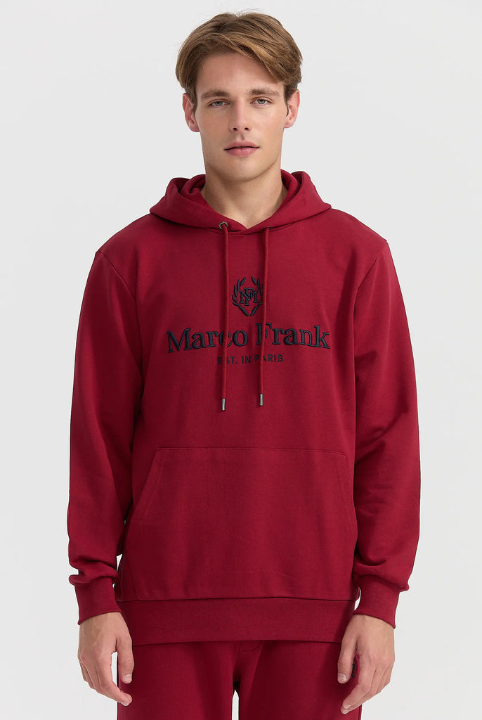 Moreau: Sweat Capuche Avec Logo Brodé - Marco Frank