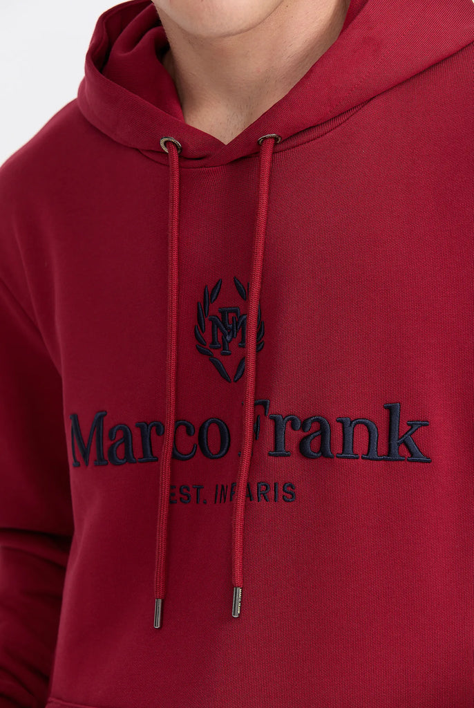 Moreau: Sweat Capuche Avec Logo Brodé - Marco Frank