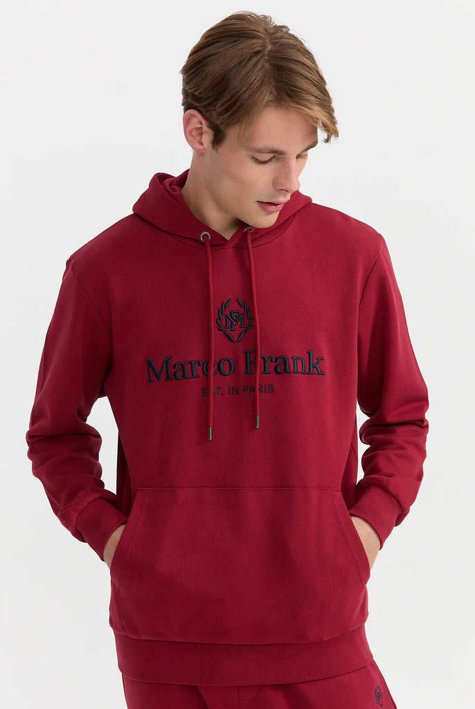 Moreau: Sweat Capuche Avec Logo Brodé - Marco Frank