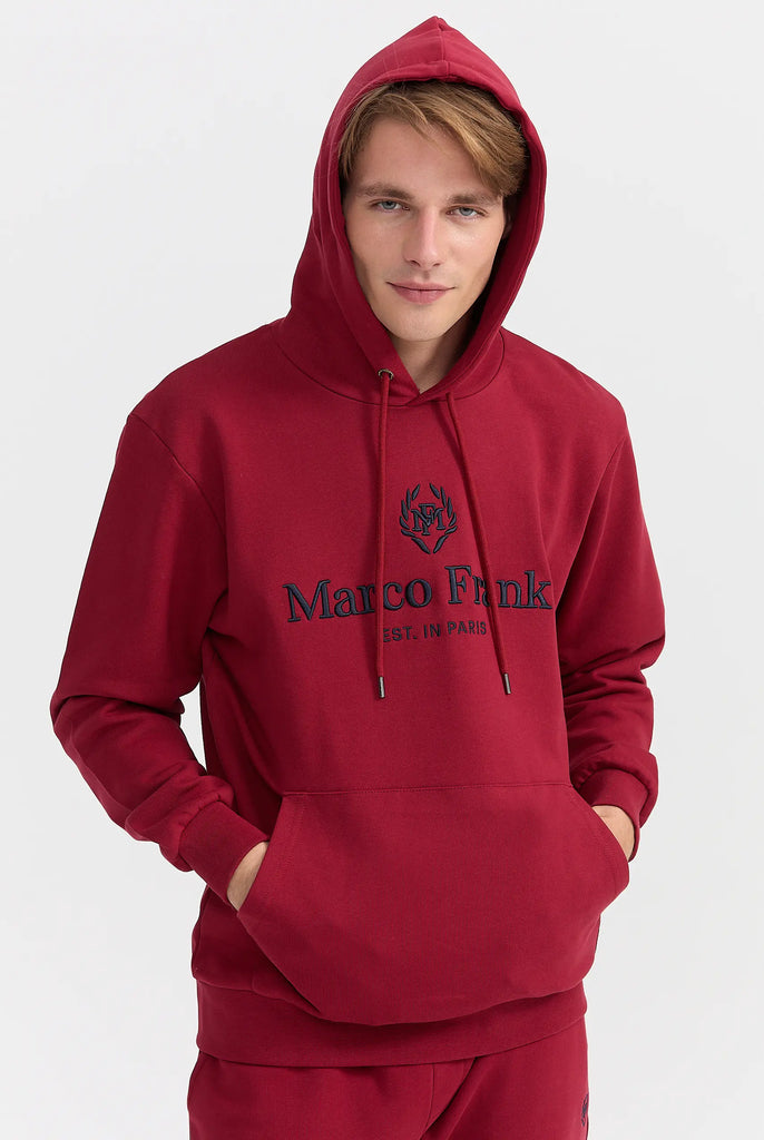 Moreau: Sweat Capuche Avec Logo Brodé - Marco Frank
