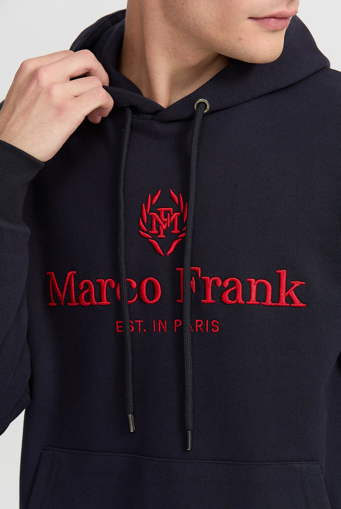 Moreau: Sweat Capuche Avec Logo Brodé - Marco Frank
