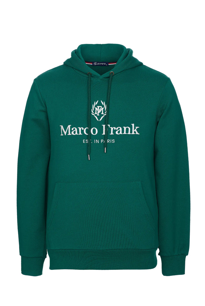 Moreau: Sweat Capuche Avec Logo Brodé - Marco Frank