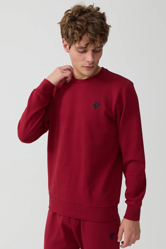 Morin: Sweat Avec Logo de Coq Emblématique Brodé - Marco Frank