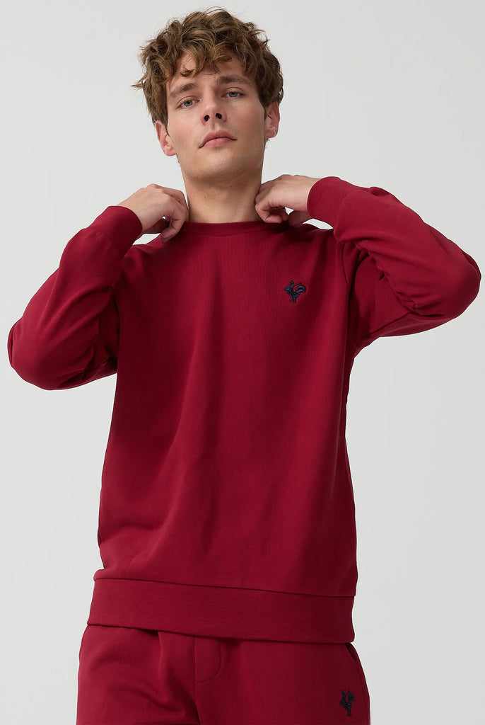 Morin: Sweat Avec Logo de Coq Emblématique Brodé - Marco Frank