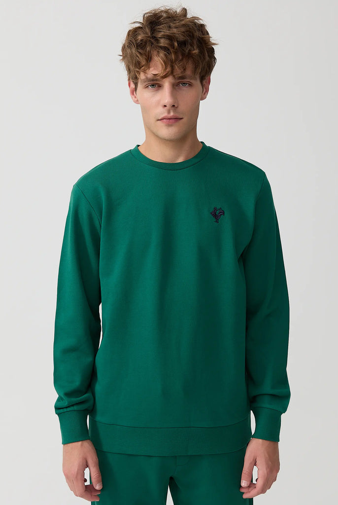 Morin: Sweat Avec Logo de Coq Emblématique Brodé - Marco Frank