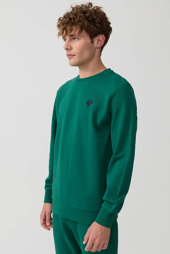 Morin: Sweat Avec Logo de Coq Emblématique Brodé - Marco Frank