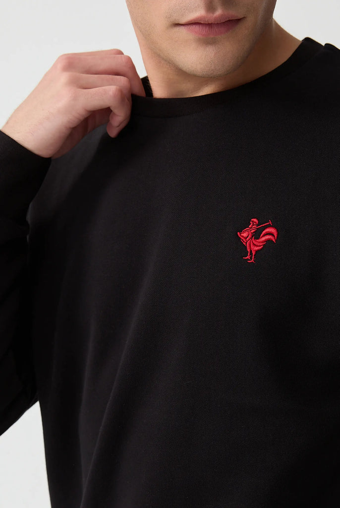 Morin: Sweat Avec Logo de Coq Emblématique Brodé - Marco Frank