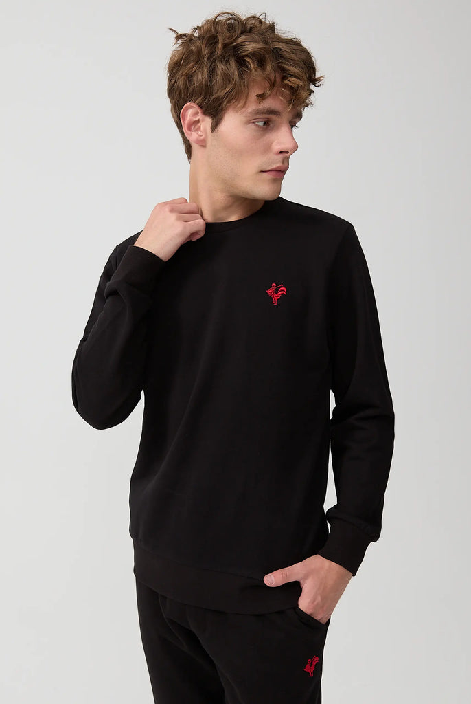 Morin: Sweat Avec Logo de Coq Emblématique Brodé - Marco Frank