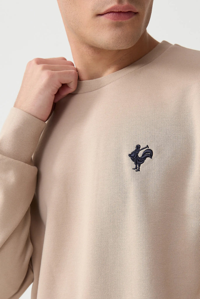 Morin: Sweat Avec Logo de Coq Emblématique Brodé - Marco Frank