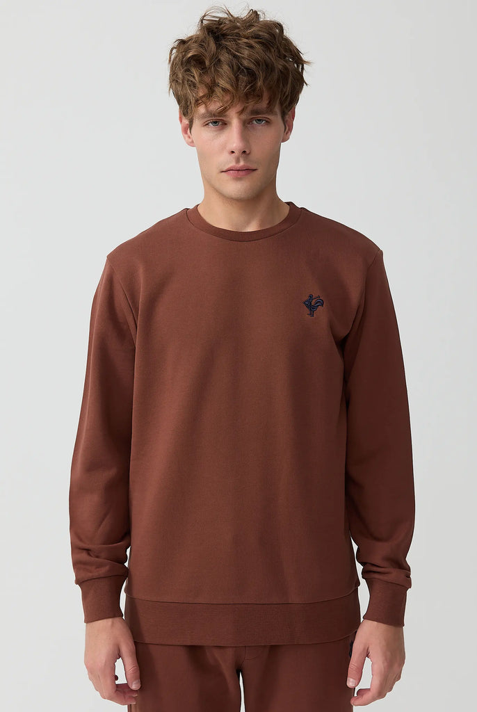 Morin: Sweat Avec Logo de Coq Emblématique Brodé - Marco Frank