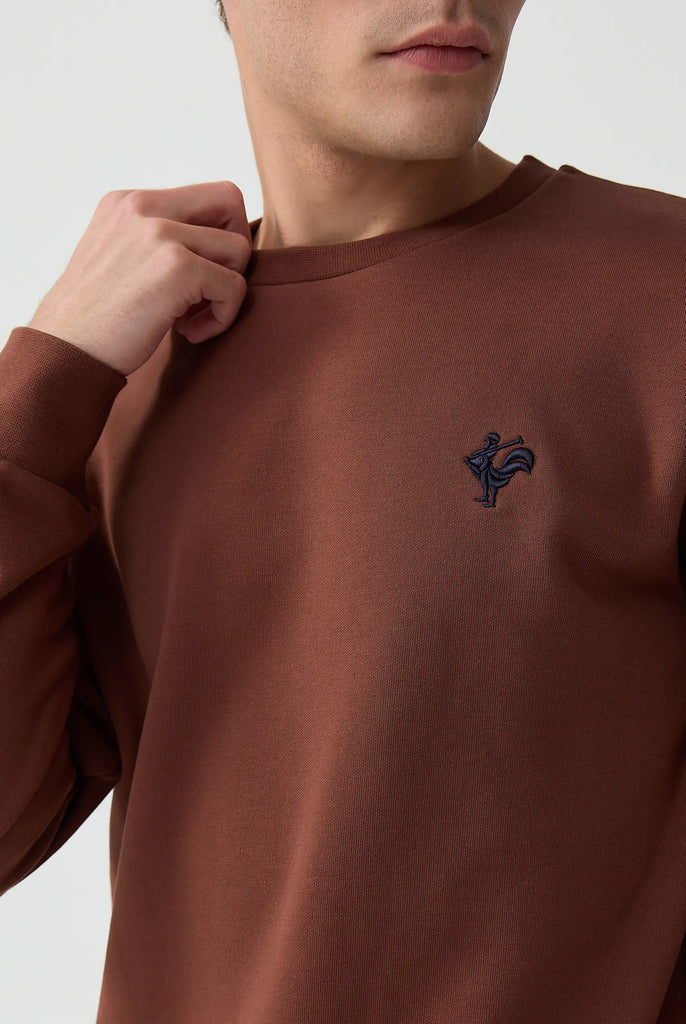 Morin: Sweat Avec Logo de Coq Emblématique Brodé - Marco Frank