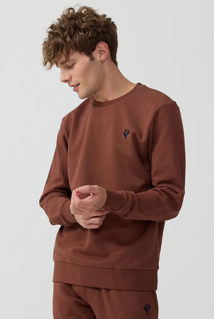 Morin: Sweat Avec Logo de Coq Emblématique Brodé - Marco Frank