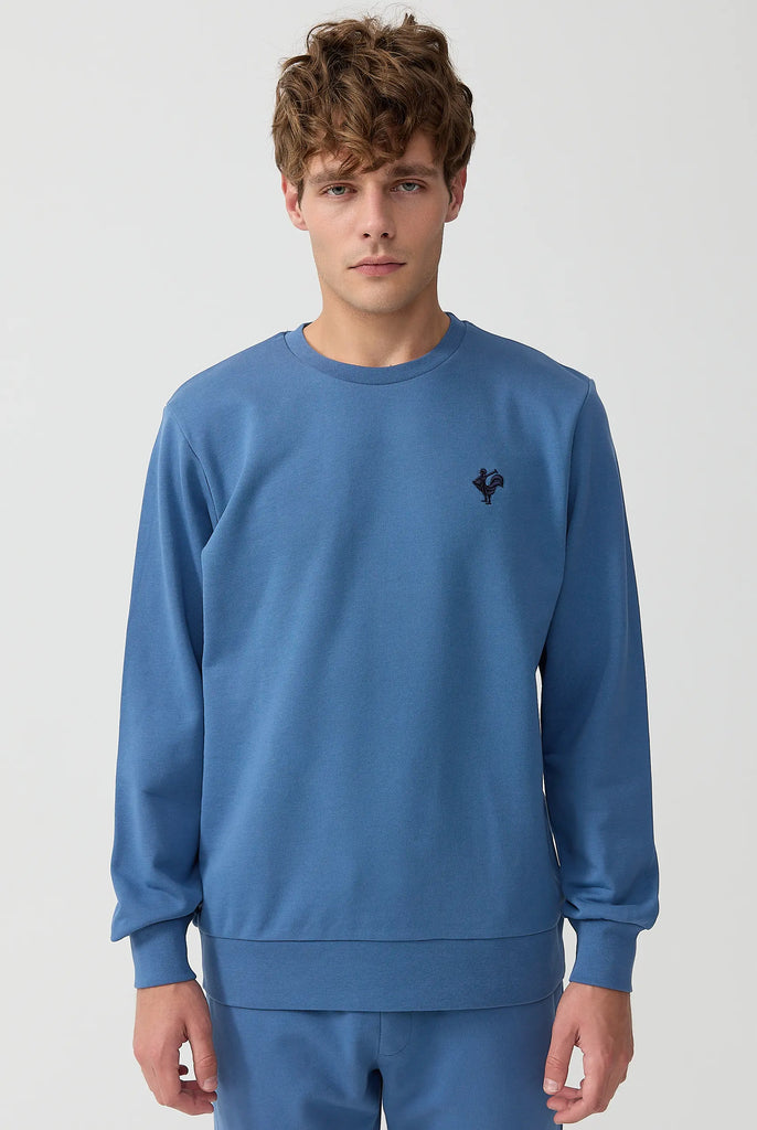 Morin: Sweat Avec Logo de Coq Emblématique Brodé - Marco Frank