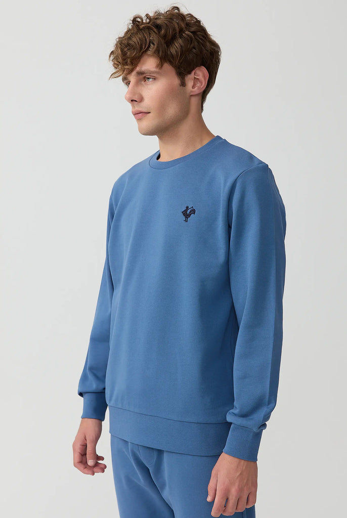 Morin: Sweat Avec Logo de Coq Emblématique Brodé - Marco Frank