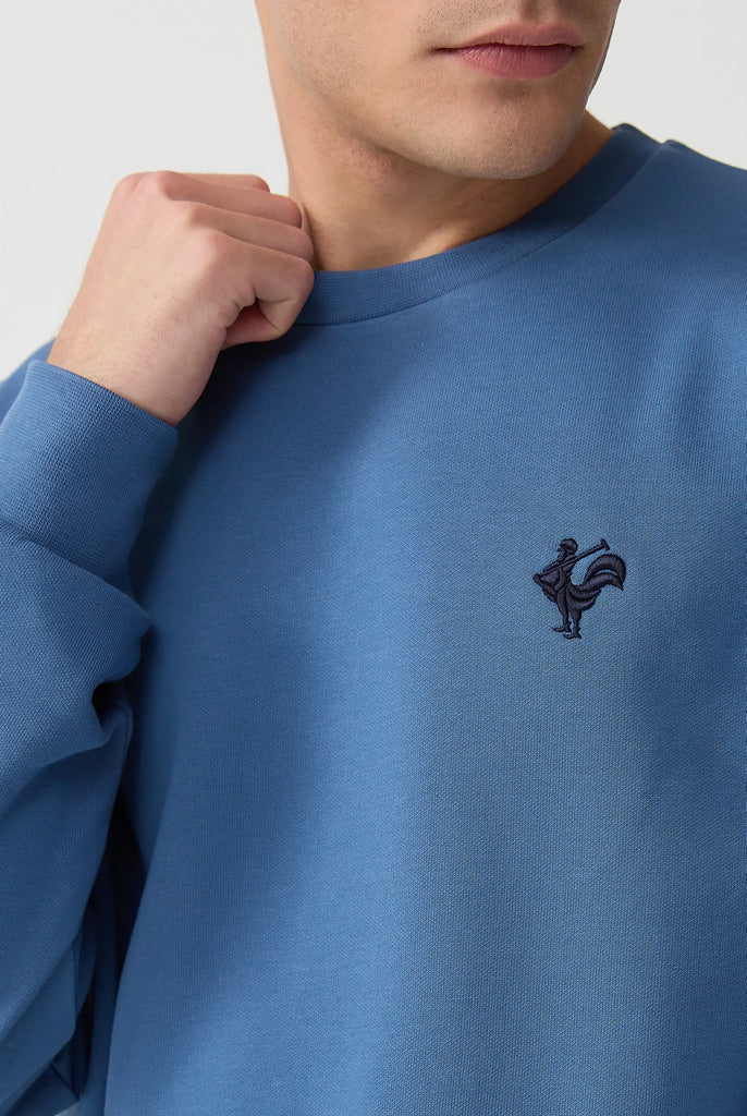 Morin: Sweat Avec Logo de Coq Emblématique Brodé - Marco Frank