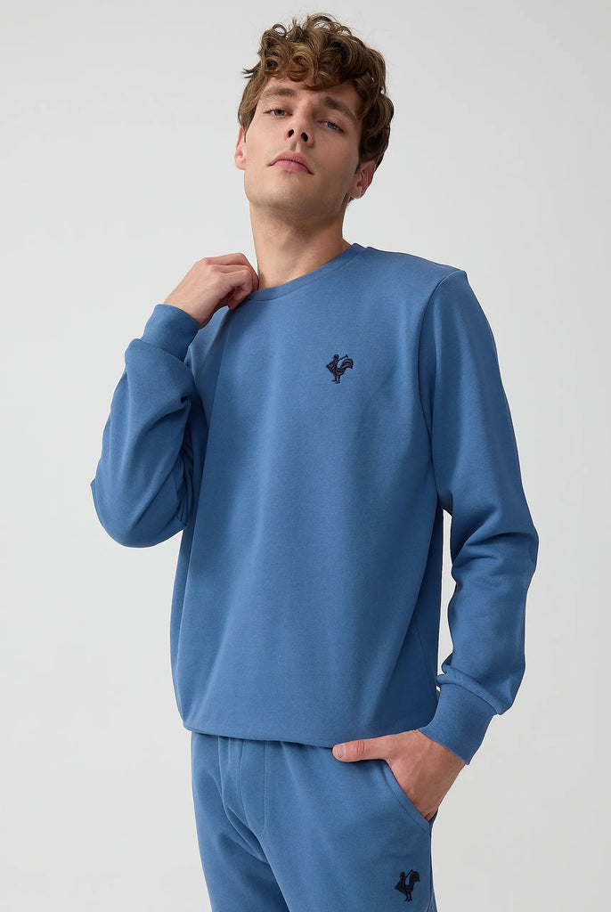 Morin: Sweat Avec Logo de Coq Emblématique Brodé - Marco Frank