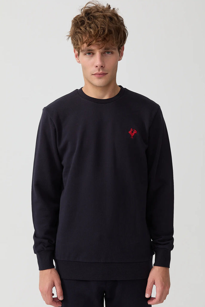 Morin: Sweat Avec Logo de Coq Emblématique Brodé - Marco Frank