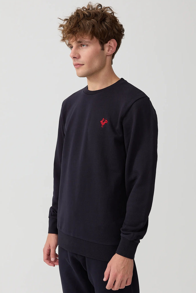 Morin: Sweat Avec Logo de Coq Emblématique Brodé - Marco Frank