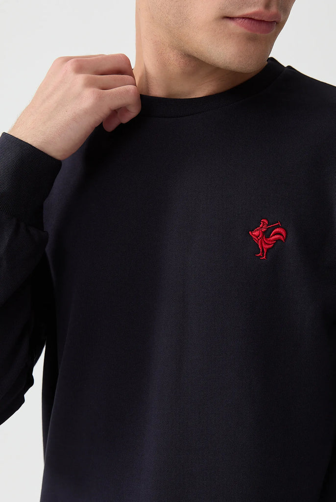 Morin: Sweat Avec Logo de Coq Emblématique Brodé - Marco Frank