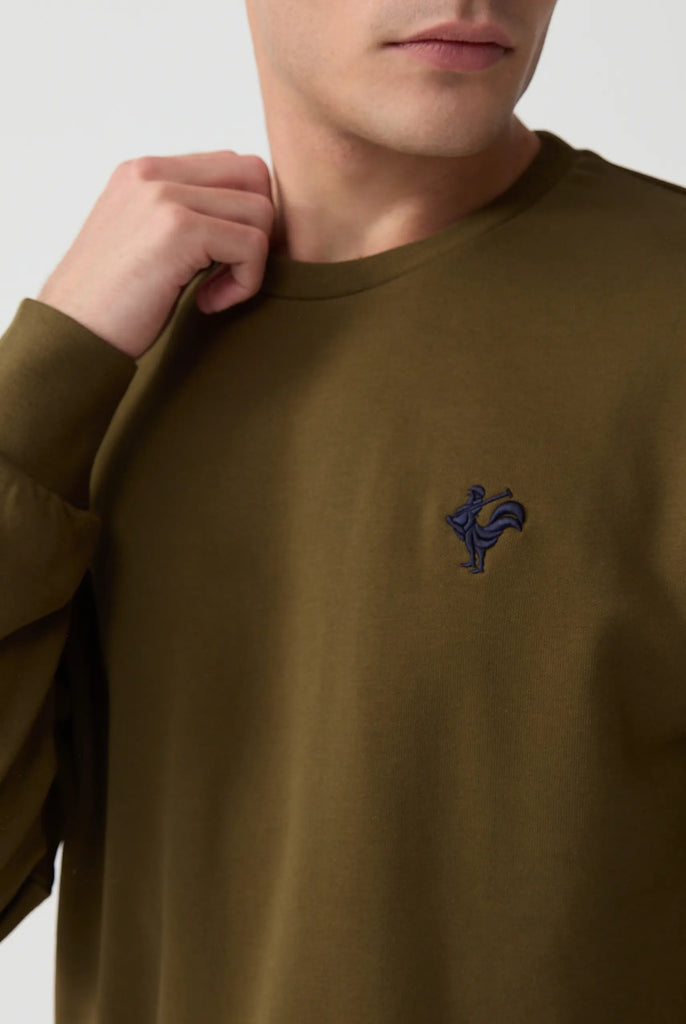 Morin: Sweat Avec Logo de Coq Emblématique Brodé - Marco Frank